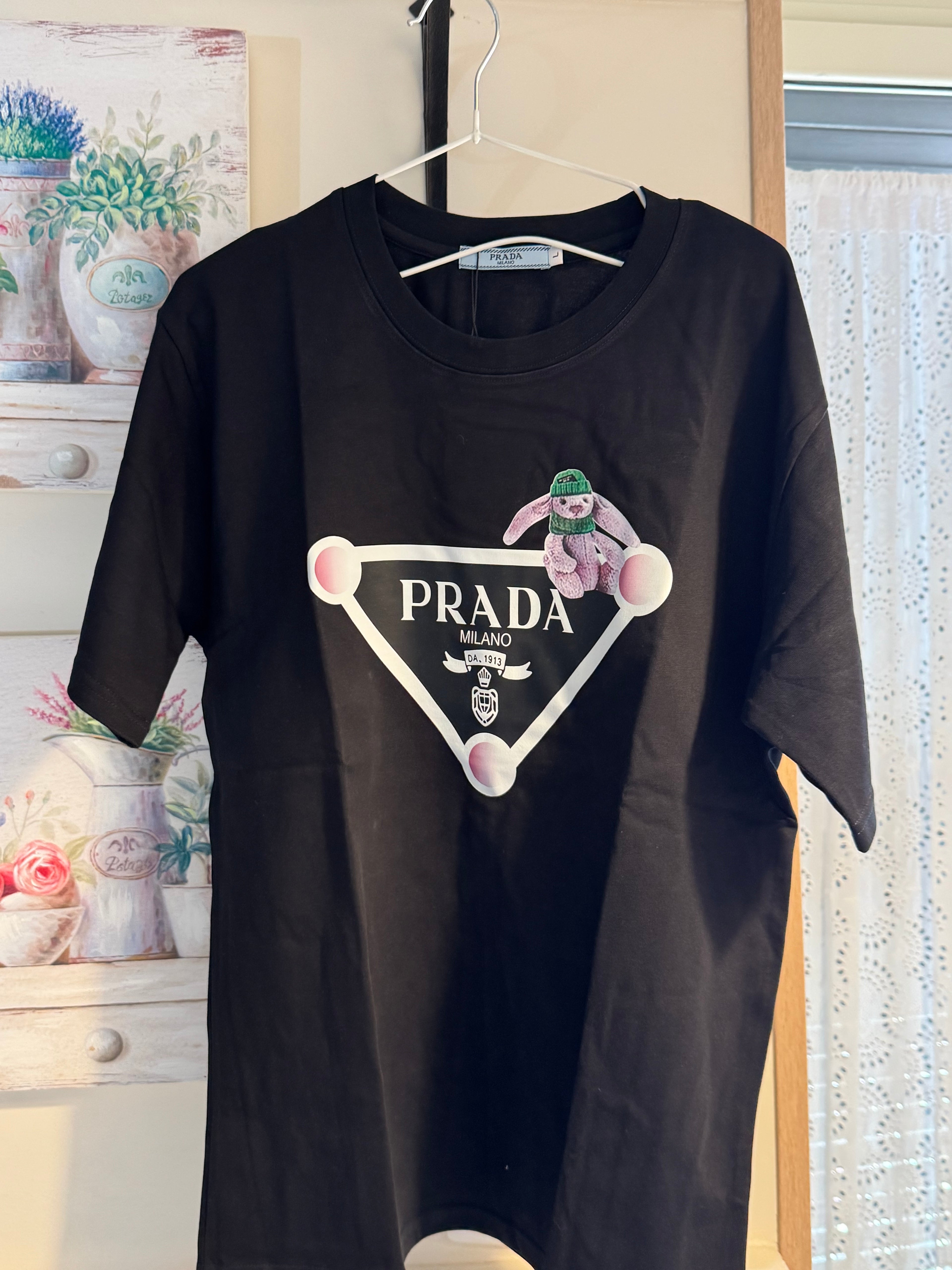 T-shirt PRADA – TAGLIA (L) a Maniche Corte