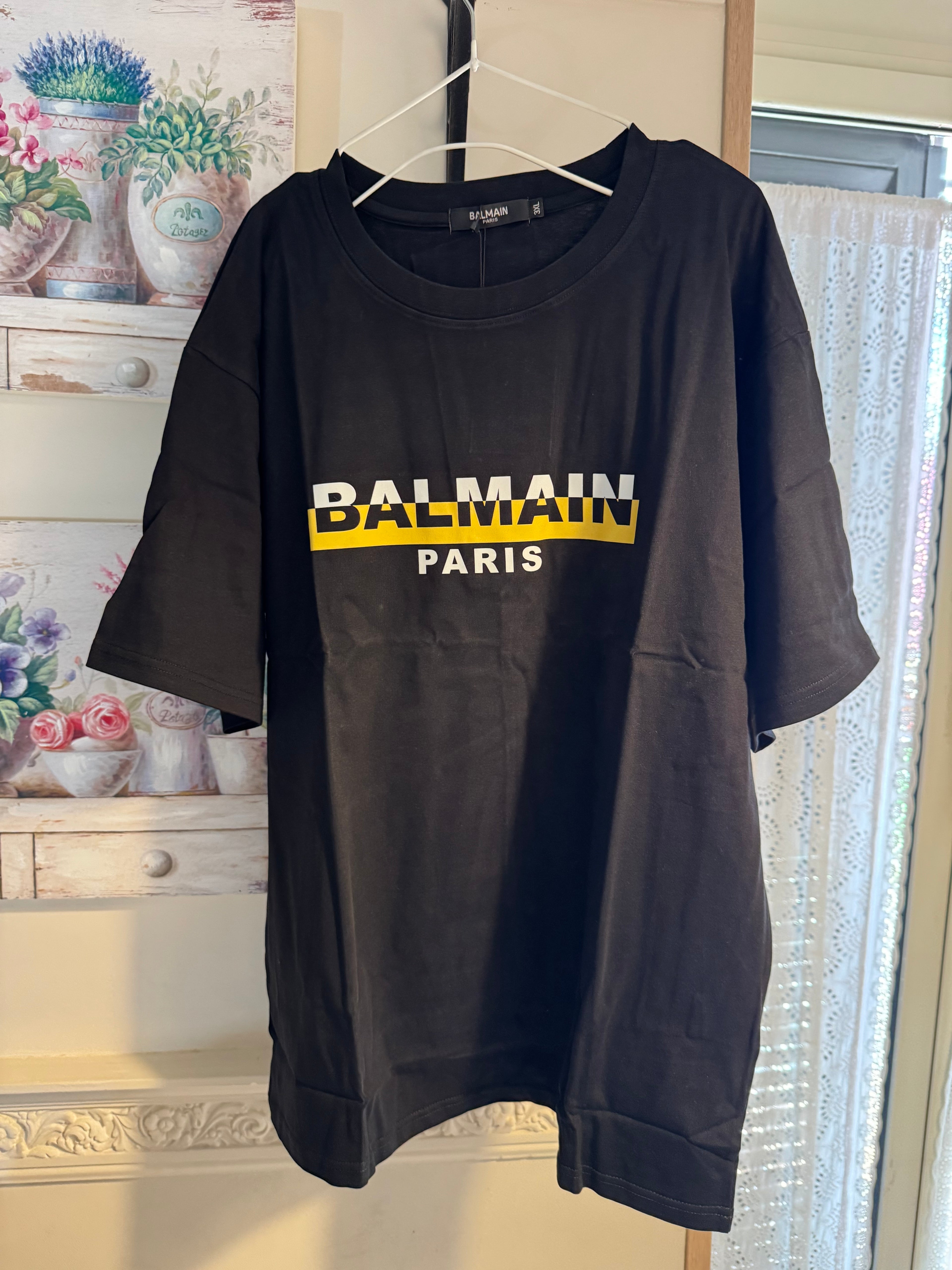 T-shirt BALMAIN PARIS – TAGLIA (3XL) a Maniche Corte
