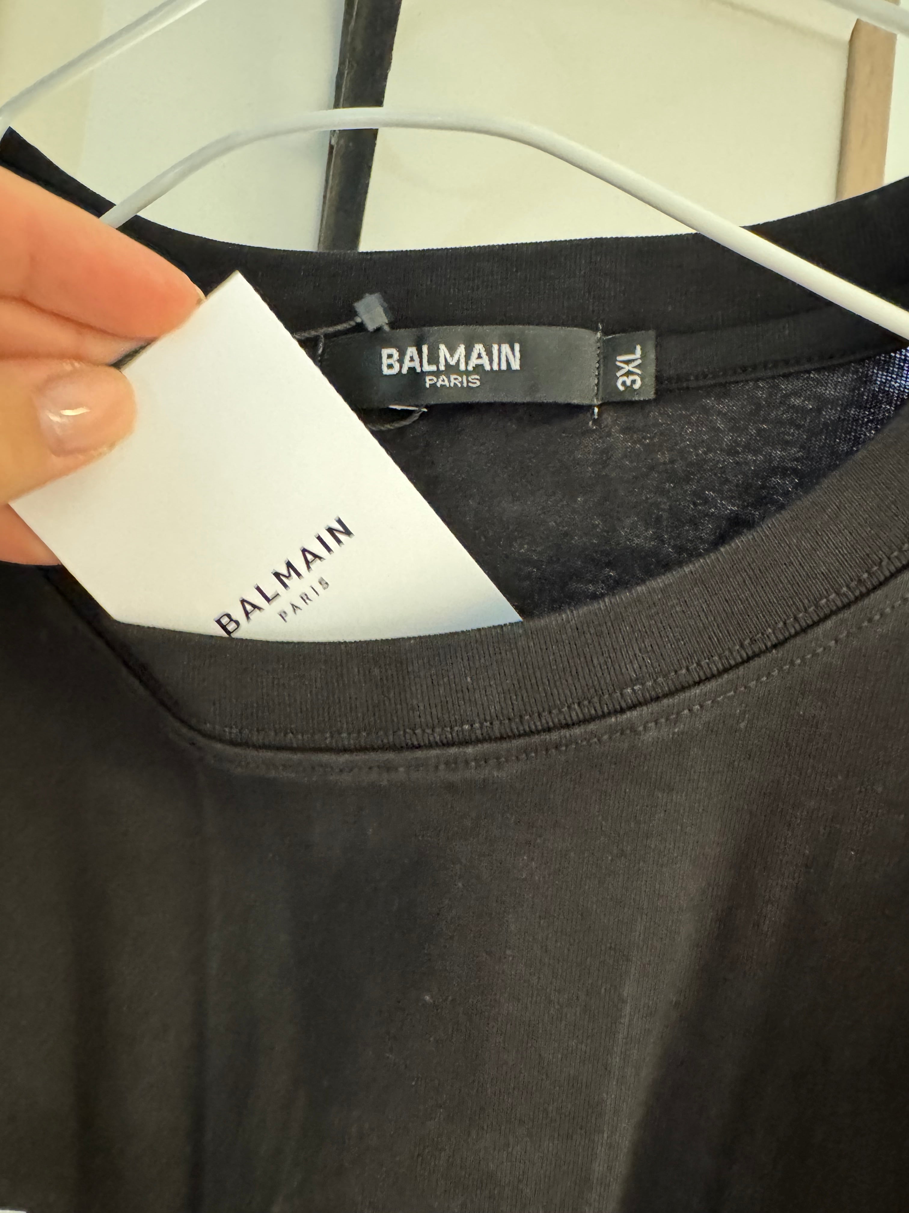 T-shirt BALMAIN PARIS – TAGLIA (3XL) a Maniche Corte
