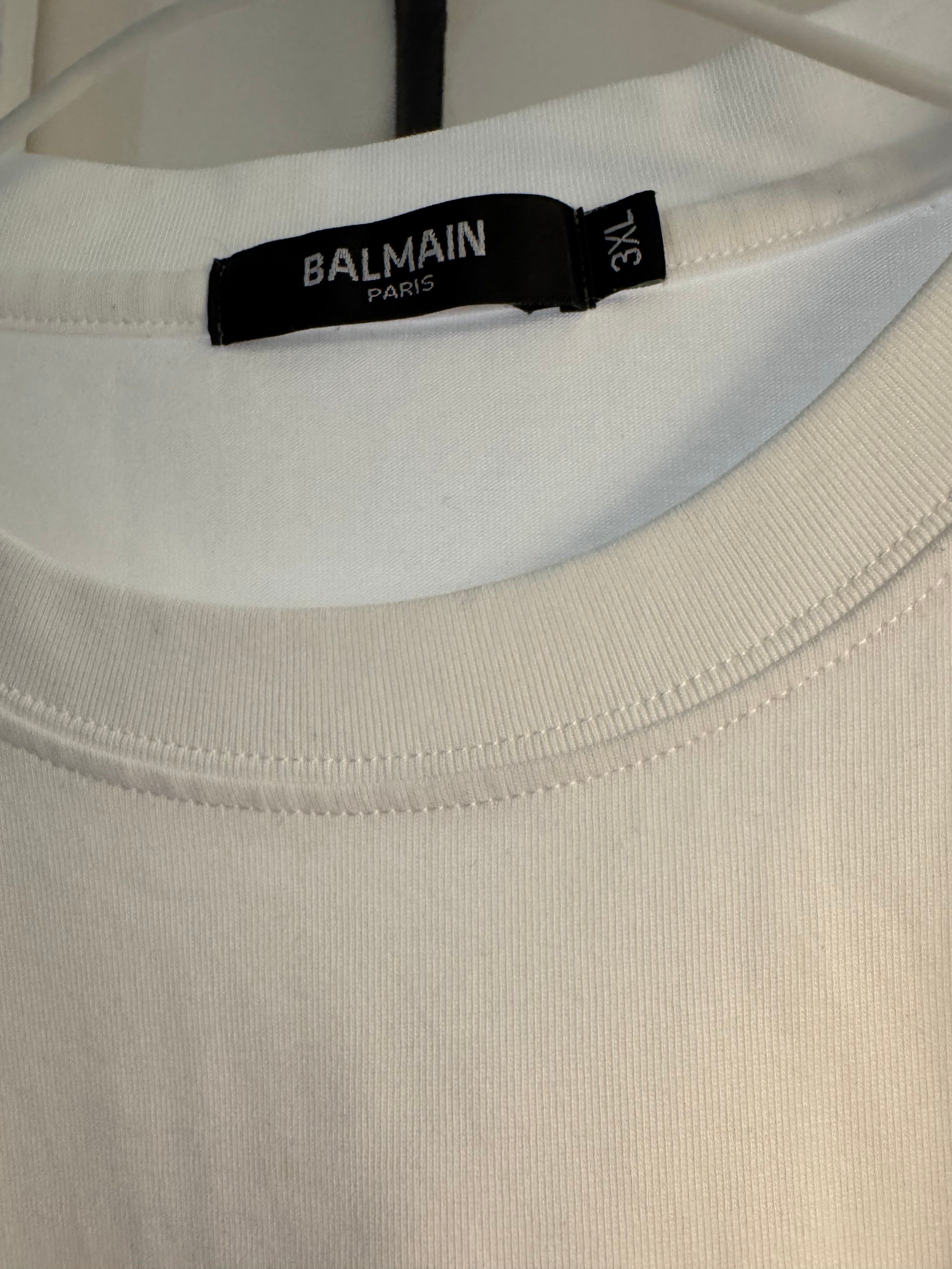 T-shirt BALMAIN PARIS – TAGLIA (3XL) a Maniche Corte